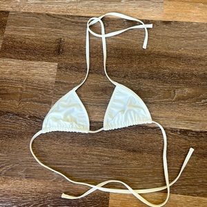 White bikini top size XS no padding